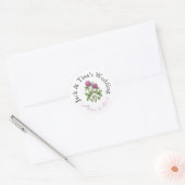 Persoonlijke trouwstickers  ronde sticker (Envelop)