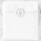 Persoonlijke trouwstickers ronde sticker (Tas)
