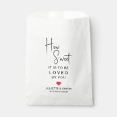 Persoonlijke trouwtassen voor snoep trouwcadeaus bedankzakje (Voorkant)