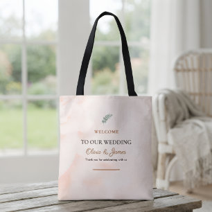 Persoonlijke trouwtuitstapzak Rustieke Elegantie Tote Bag