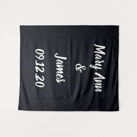 Persoonlijke Trouwzaal Achtergrond Rood Gouden Lic Wandkleed (Voorkant (horizontaal))