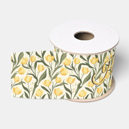 Persoonlijke Tulp Bloem 15e Verjaardagsfeest Grosgrain Lint