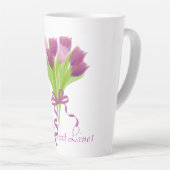 Persoonlijke tulpen latte mok (Rechterhoek)