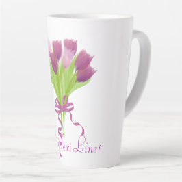 Persoonlijke tulpen latte mok