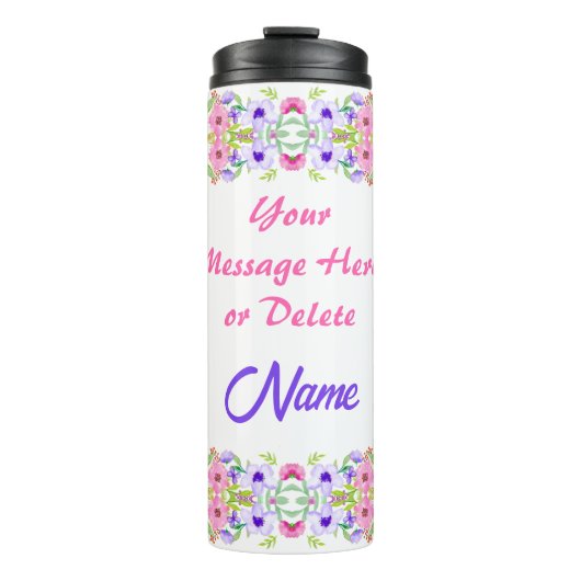 , persoonlijke Tumblers met namen voor haar, Thermosbeker (Voorkant)