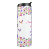, persoonlijke Tumblers met namen voor haar, Thermosbeker (Gedraaid links)
