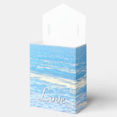 Persoonlijke Turquoise Beach Wedding Favor Boxes Bedankdoosjes (Geopend)