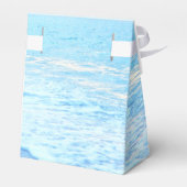 Persoonlijke Turquoise Beach Wedding Favor Boxes Bedankdoosjes (Achterkant)