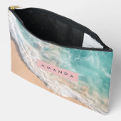 Persoonlijke Turquoise Oceaangolf Strand Etui (Open)