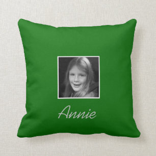 Persoonlijke Twee de Tekst van de Douane van Foto' Kussen