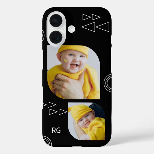 Persoonlijke twee foto Abstract Case-Mate iPhone Case (Achterkant)