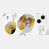Persoonlijke twee foto Abstract Case-Mate iPhone Case (Achterkant (horizontaal))