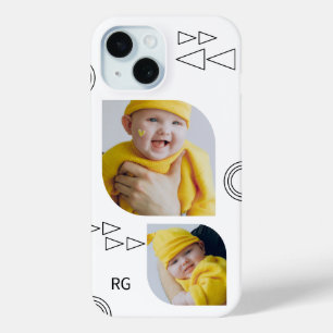 Persoonlijke twee foto Abstract iPhone 15 Case