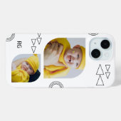 Persoonlijke twee foto Abstract Case-Mate iPhone Case (Achterkant (horizontaal))
