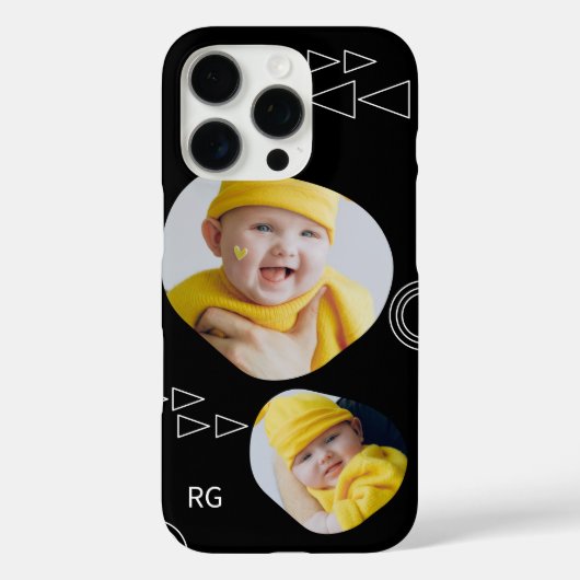 Persoonlijke twee foto Abstract Case-Mate iPhone Case (Achterkant)