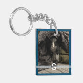 Persoonlijke twee foto-Sleutelhanger - Monogram HA Sleutelhanger (Voorkant Links)