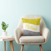 Persoonlijke twee-tint glitters kussen (Stoel)