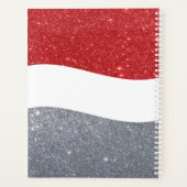 Persoonlijke twee-tint glitters planner (Achterkant)