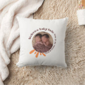 Persoonlijke tweeling baby foto kussen | (Deken)