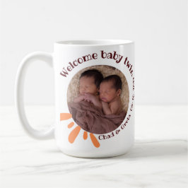 Persoonlijke tweeling baby fotomok | Aangepaste pa Koffiemok