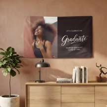 Persoonlijke tweezijdige foto afstudeerfeest