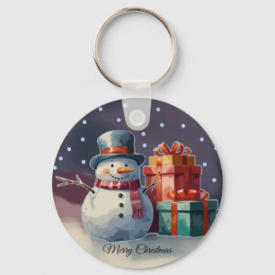 Persoonlijke tweezijdige kerst beste vrienden kat sleutelhanger