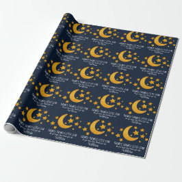 Persoonlijke Twinkle Little Star Moon & Stars Cadeaupapier