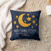 Persoonlijke Twinkle Little Star Moon & Stars Kussen (Deken)