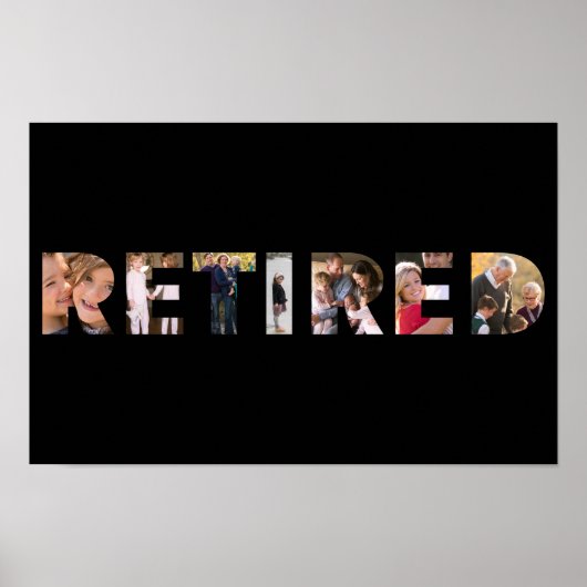 Persoonlijke Typografie Aangepaste Foto Collage Fe Poster (Voorkant)