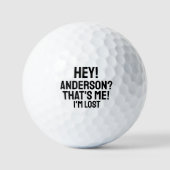 Persoonlijke typografie Funny Lost Golf Balls Golfballen (Voorkant)