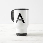 Persoonlijke typografie monogram reisbeker (Voorkant links)