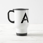 Persoonlijke typografie monogram reisbeker (Links)