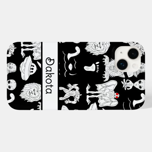 Persoonlijke UFO, Alien, Bigfoot Cryptid Case-Mate iPhone Case (Achterkant (horizontaal))