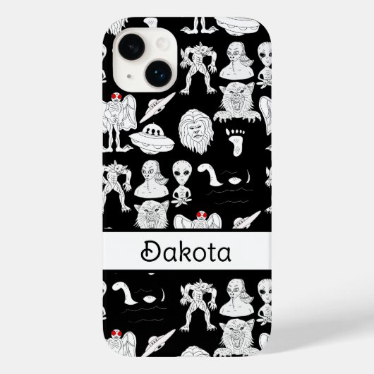 Persoonlijke UFO, Alien, Bigfoot Cryptid Case-Mate iPhone Case (Achterkant)