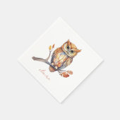 Persoonlijke Uil Servet (Hoek)