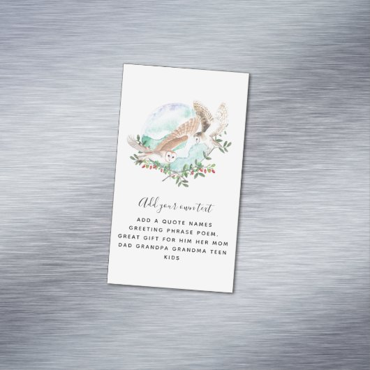 Persoonlijke UILEN Magnetisch Visitekaartje (Voorbeeld)