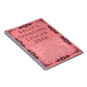 Persoonlijke uitgaven Ledger Llegant Budget Notiti Notitieboek (Rechterzijde)