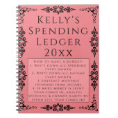 Persoonlijke uitgaven Ledger Llegant Budget Notiti Notitieboek (Voorkant)