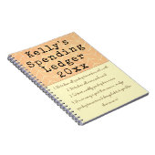 Persoonlijke uitgaven Ledger Yarly Bookeping Notitieboek (Rechterzijde)