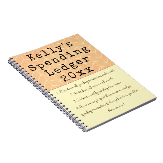 Persoonlijke uitgaven Ledger Yarly Bookeping Notitieboek (Rechterzijde)