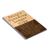 Persoonlijke uitgaven Ledger Yarly Booksing Notebo Notitieboek (Rechterzijde)