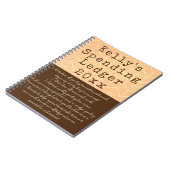 Persoonlijke uitgaven Ledger Yarly Booksing Notebo Notitieboek (Linkerzijde)