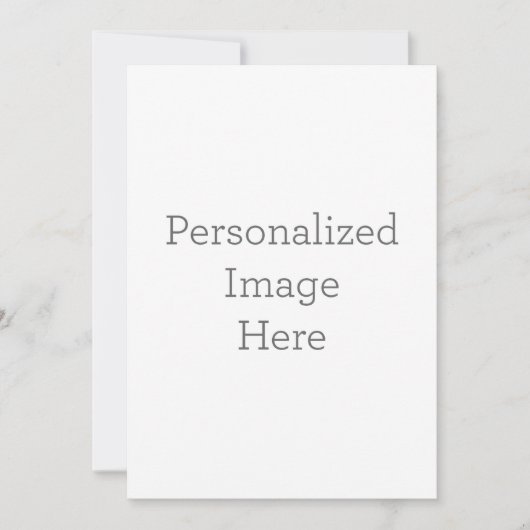 Enkele uitnodiging, Maat: 12,7 x 17,8 cm, Papier: Signature Mat, Enveloppen: Wit (Voorkant)