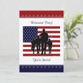 Persoonlijke uitnodiging van de partij voor milita (Staand voorkant)