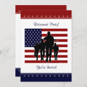 Persoonlijke uitnodiging van de partij voor milita (Voorkant / Achterkant)