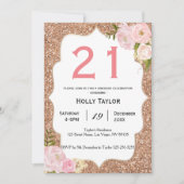 Persoonlijke uitnodiging voor 21e verjaardag (Voorkant)
