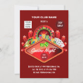 Persoonlijke uitnodiging voor Club Casino Night Pa (Voorkant)