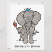 Persoonlijke uitnodiging voor de verjaardag van ee (Voorkant)