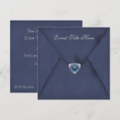 Persoonlijke uitnodiging voor feestje met juwelen (Voorkant / Achterkant)