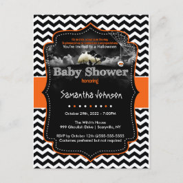 Persoonlijke uitnodiging voor Halloween Briefkaart